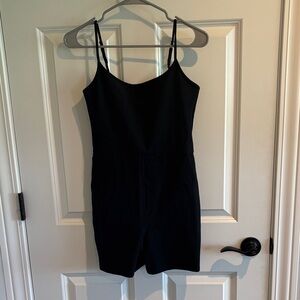 Abercrombie and Fitch Black Sleeveless Jumpsuit